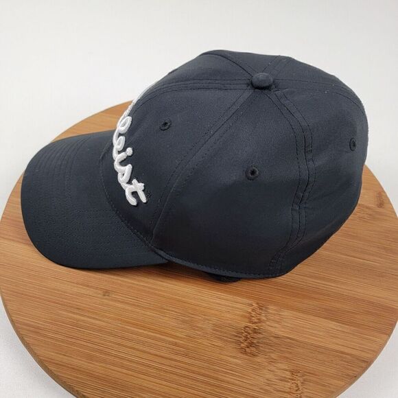 Titleist Tour Performance Hat Black Strapback Adjustable Golf Cap Outdoor - Picture 2 of 16